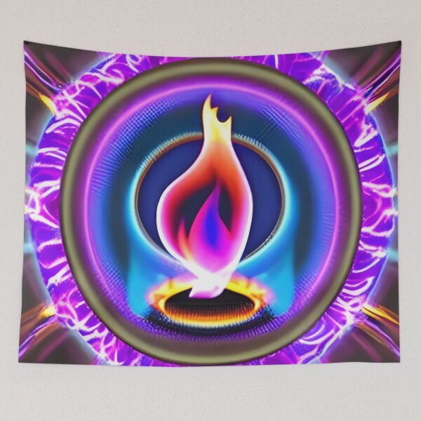 Item preview, Welcome to the Flames - Psychedelic Pattern designed and sold by NomadicCreative.