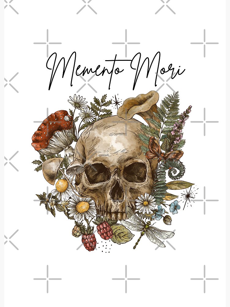 Skull Memento Mori Design | Art Board Print