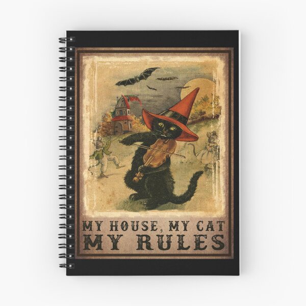 Item preview, Vintage My House My Cat My Rules Black Cat Halloween designed and sold by battkozeller2.