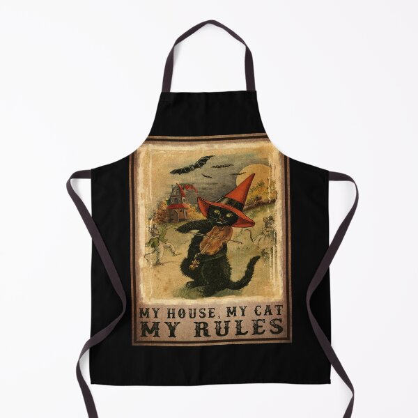 Item preview, Vintage My House My Cat My Rules Black Cat Halloween designed and sold by battkozeller2.