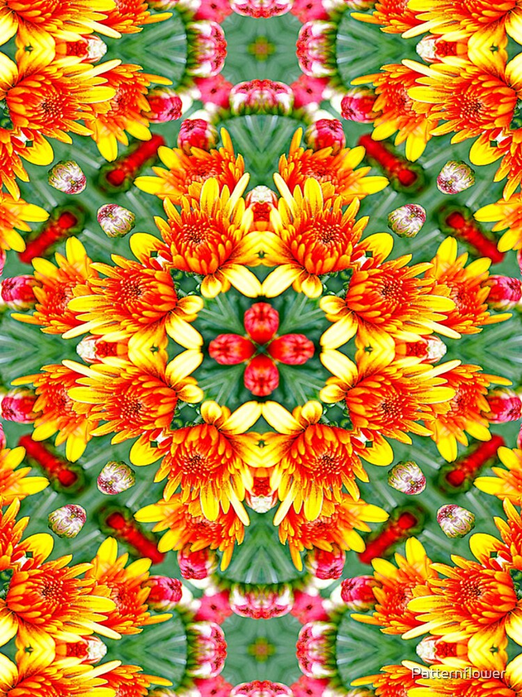 Thumbnail 4 of 4, iPhone Case, Mums Flower Pattern designed and sold by Patternflower.