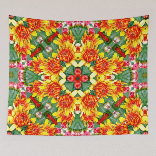Item preview, Mums Flower Pattern designed and sold by Patternflower.