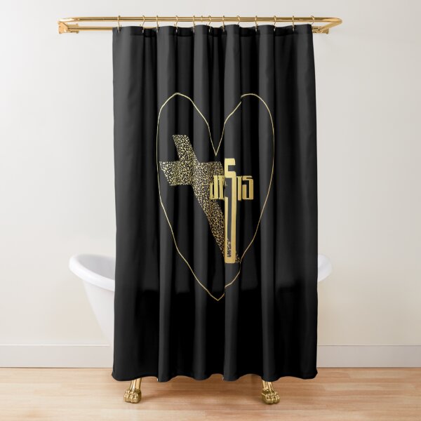 Item preview, Jesus, Cross, Heart in Gold designed and sold by PawsitiveMum.