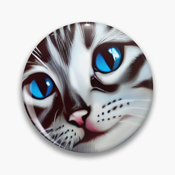 Item preview, Black and white cat with blue eyes designed and sold by Floralife.