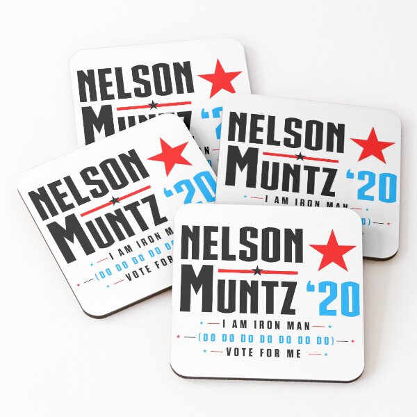 Artikelvorschau, Abstimmung Nelson Muntz 2020 Simpsons Wahl (schwarz) entworfen und verkauft von Fanboys Anonymous.