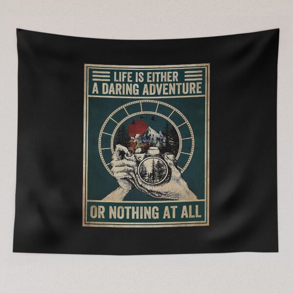 Item preview, Vintage Photographer Life Is A Daring Adventure Or Nothing At All designed and sold by battkozeller2.