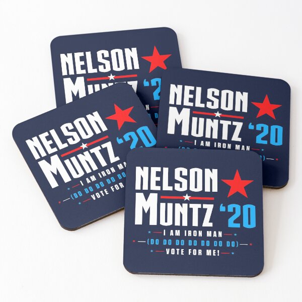 Artikelvorschau, Abstimmung Nelson Muntz 2020 Simpsons Wahl (weiß) entworfen und verkauft von Fanboys Anonymous.