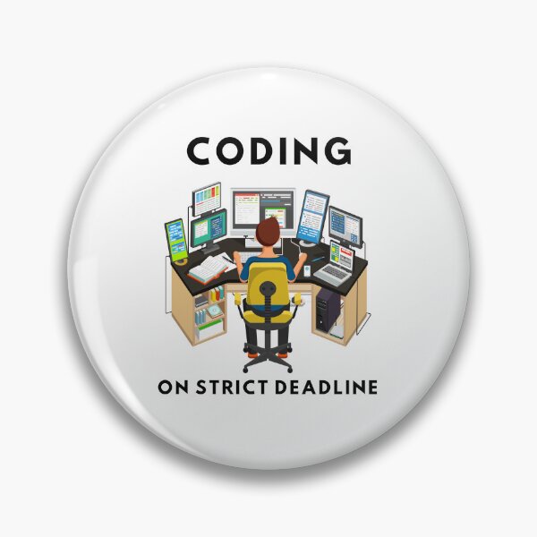 Item preview, Coding On Strict Deadline designed and sold by Quirky Dez.