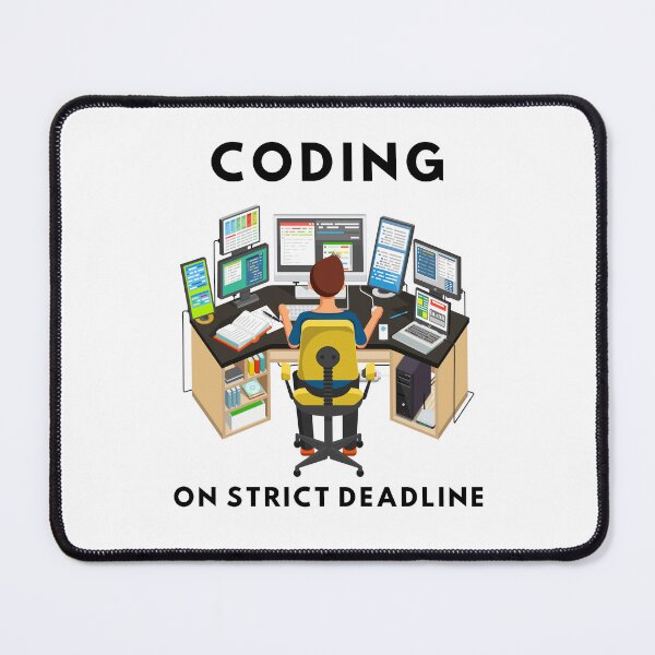 Item preview, Coding On Strict Deadline designed and sold by Quirky Dez.
