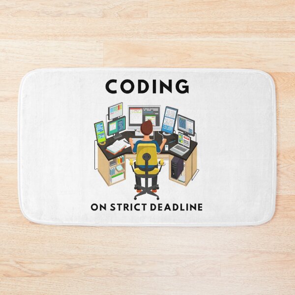 Item preview, Coding On Strict Deadline designed and sold by Quirky Dez.