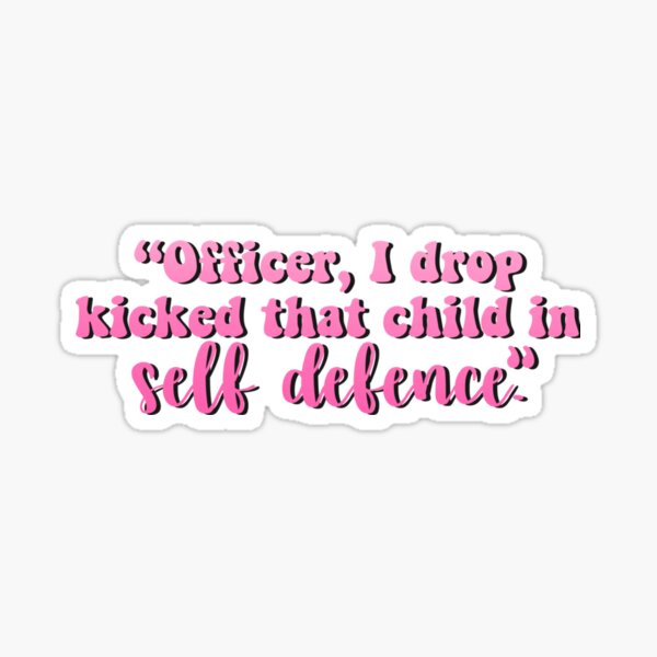 Self Defence” Technoblade MCYT Quote" Sticker for Sale by KylaBradtke
