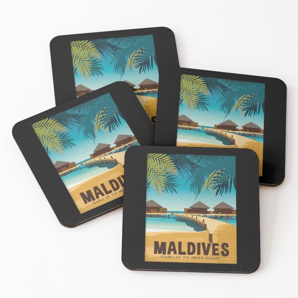 Item preview, Vintage Retro Style Maldives Travel designed and sold by battkozeller2.