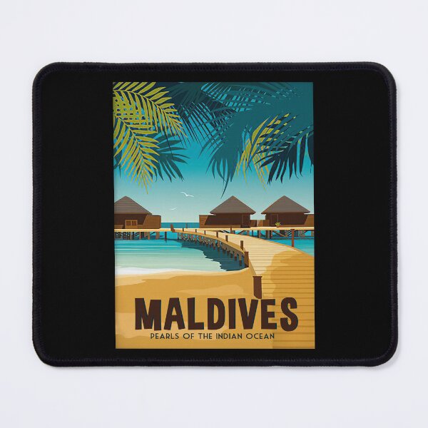 Item preview, Vintage Retro Style Maldives Travel designed and sold by battkozeller2.