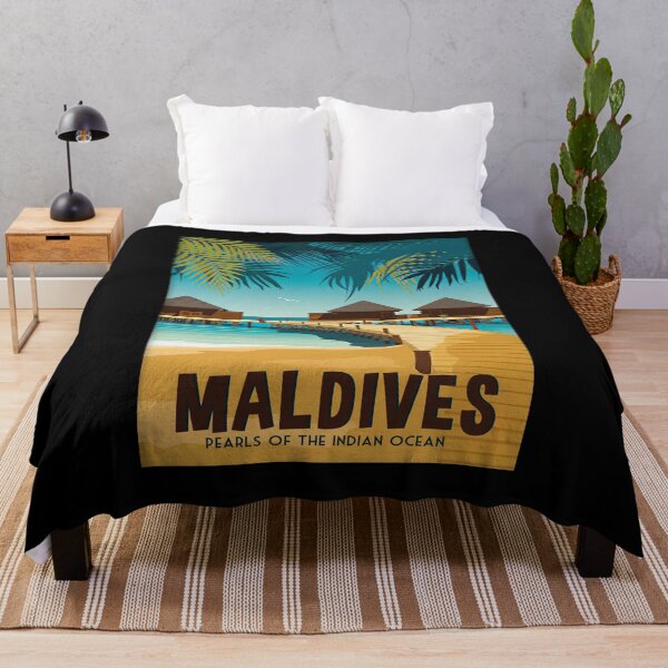 Item preview, Vintage Retro Style Maldives Travel designed and sold by battkozeller2.