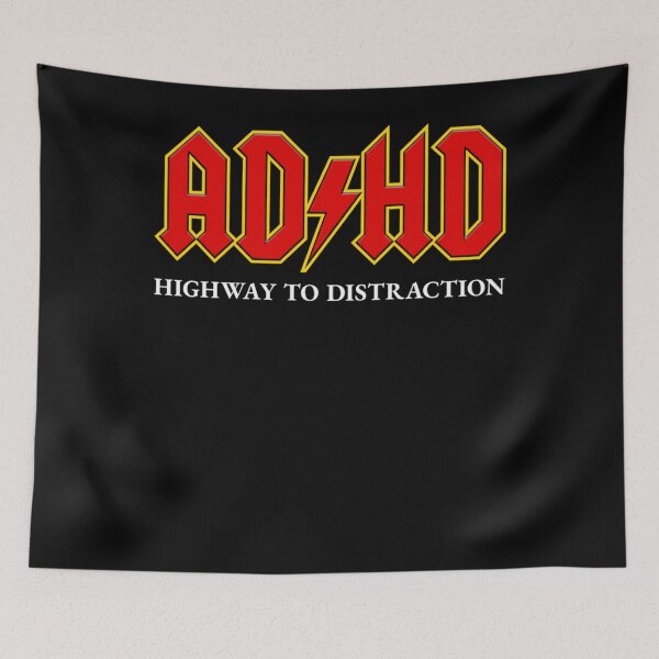 Item preview, ADHD Highway To Distraction - Embossed RED Edition - Funny  designed and sold by kemejahazizix.