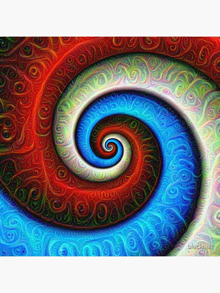 #DeepDream Color Fibonacci Visual Areas by blackhalt