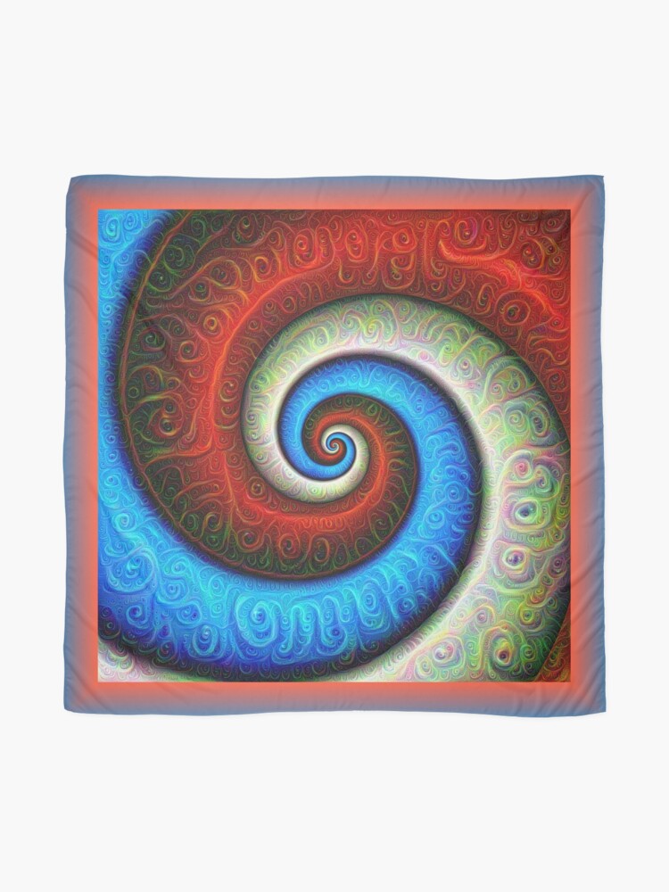 Alternate view of #DeepDream Color Fibonacci Visual Areas Scarf