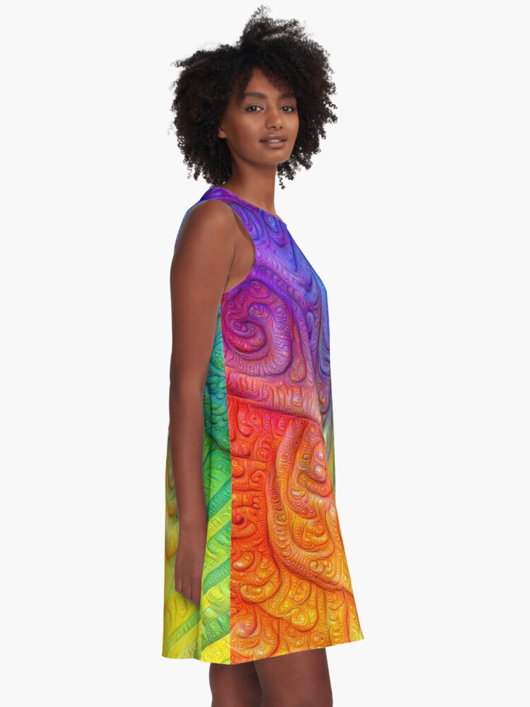 Alternate view of Color Foam #DeepDream A-Line Dress