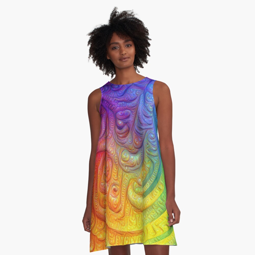 Color Foam #DeepDream A-Line Dress