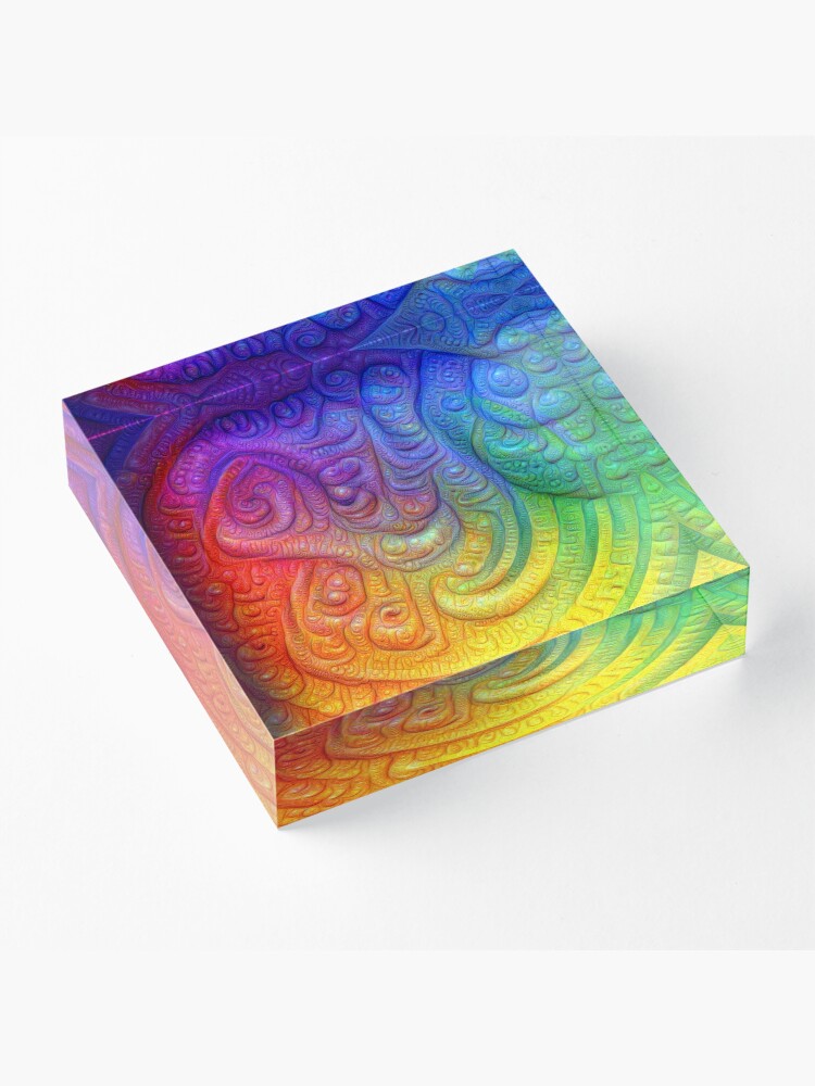 Alternate view of Color Foam #DeepDream Acrylic Block