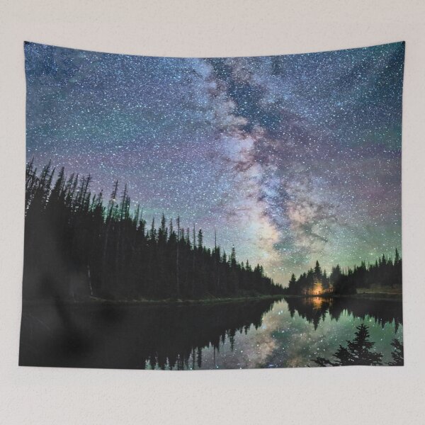 Item preview, A view of the Milky Way from Lake Irene Colorado Rocky Mountains designed and sold by Rocky Mountain Artistry.