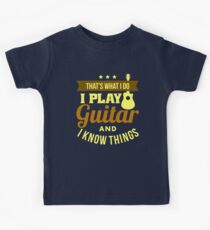 I Play Guitar Kids Tee
