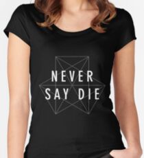 dubstep never say die Women's Fitted Scoop T-Shirt