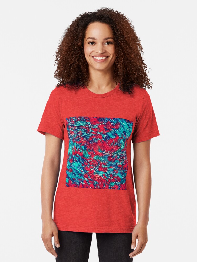 Alternate view of Color streams Tri-blend T-Shirt
