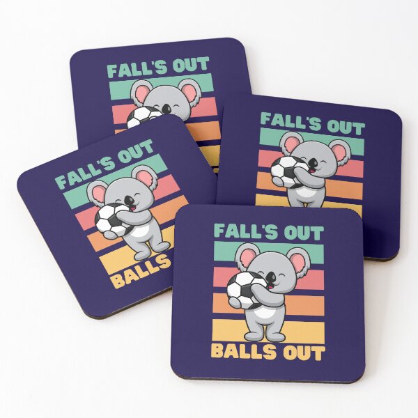 Item preview, Fall's Out Balls Out: Koala Loves Football designed and sold by Keep Smiling.