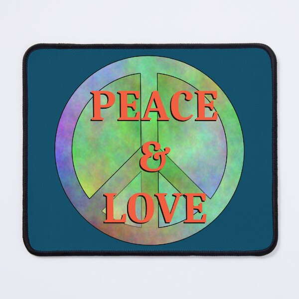 Aperçu de l'œuvre Peace and Love Tie Dye Signe de paix créée et vendue par Grepthor.