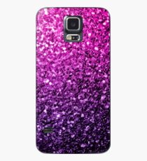 Schöner purpurroter rosa Ombre Funkeln funkelt Hülle & Klebefolie für Samsung Galaxy