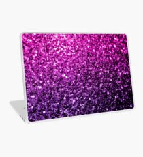 Beautiful Purple Pink Ombre glitter sparkles Laptop Skin