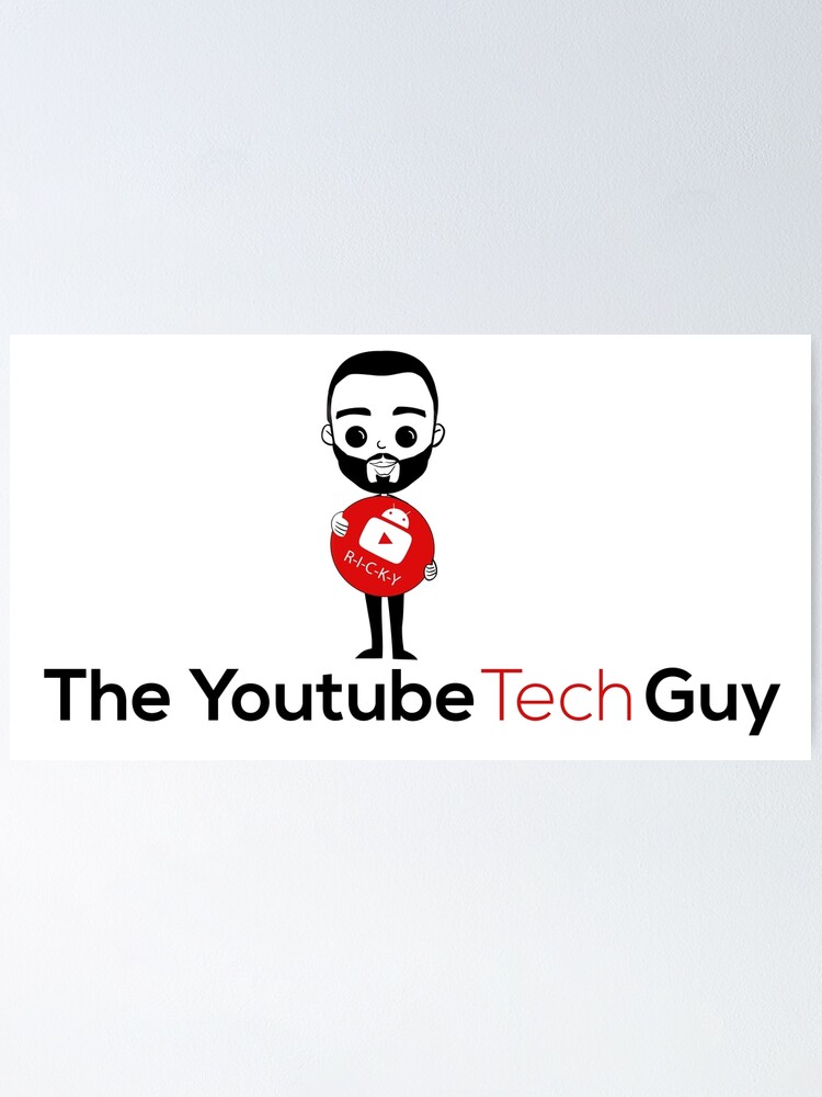 YouTube Tech Guy w/ white background