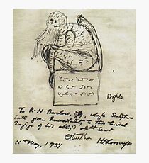 Cthulhu Sketch Lovecraft Horror Fotodruck