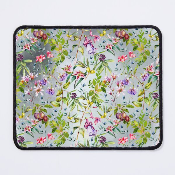 Item preview, Sweet florals and blooms, roses and flowers, botanical pattern,botanical pattern, flowers illustration, floral seamless, grey floral designed and sold by ZeinabTaha.