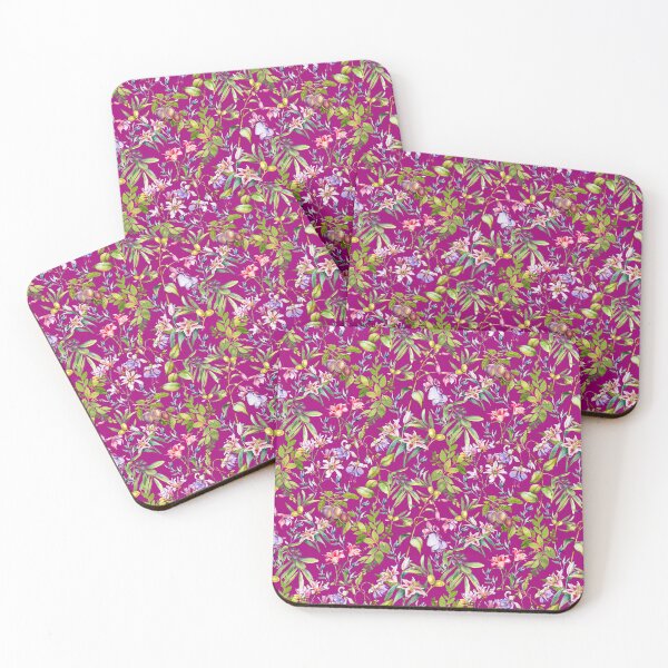 Item preview, Sweet florals and blooms, roses and flowers, botanical pattern,botanical pattern, flowers illustration, floral seamless, pink fuchsia floral designed and sold by ZeinabTaha.