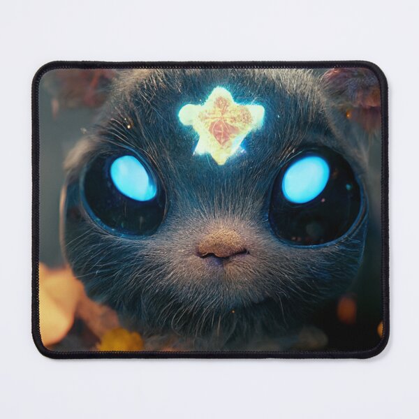 Item preview, Cool Blue Eyes Cat Looks Like An Alien. Fantasy Art For Cat Lovers designed and sold by Pet Shelter.