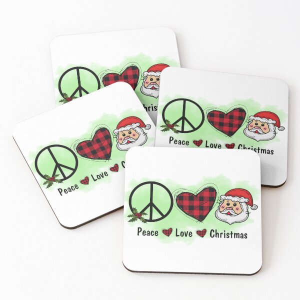 Item preview, peace love christmas with santa designed and sold by hieuhieustore.