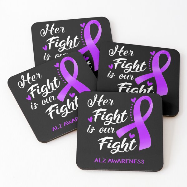 Item preview, Alzheimer Awareness Her Fight is Our Fight ALZ Awareness Support ALZ Warrior Gifts designed and sold by heckforddewey.