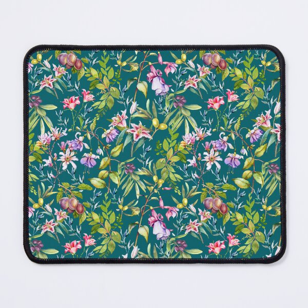 Item preview, Sweet florals and blooms, roses and flowers, botanical pattern,botanical pattern, flowers illustration, floral seamless, deep green floral designed and sold by ZeinabTaha.