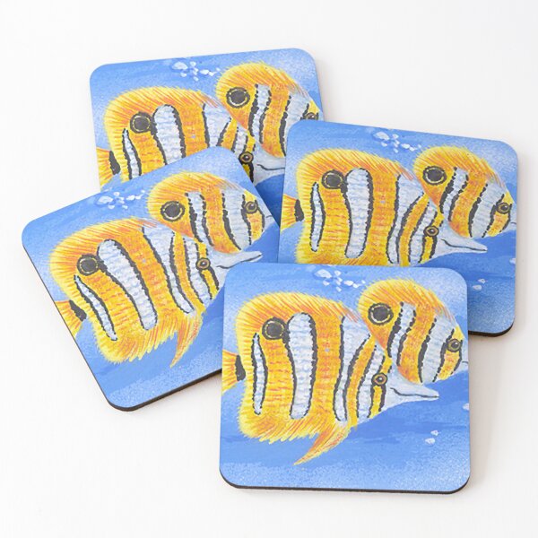 Item preview, Butterfly Fish Painting designed and sold by Hanh-Gallery.