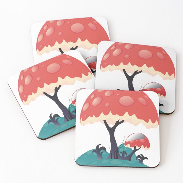 Item preview, red mushroom cartoon design designed and sold by Richstd.