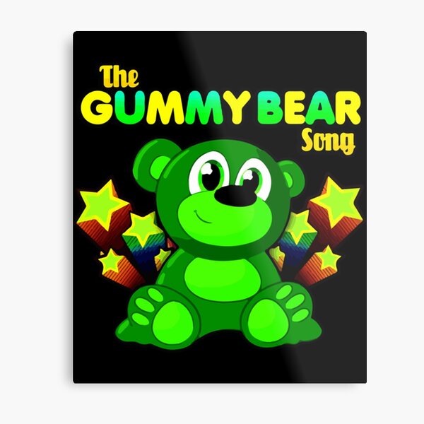 Cartoon Gummy Bear Metal Prints for Sale