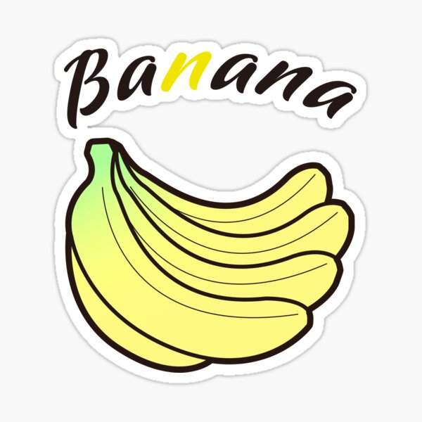 The Sweetness Of Bananas Sticker For Sale By Callidesign04 Redbubble