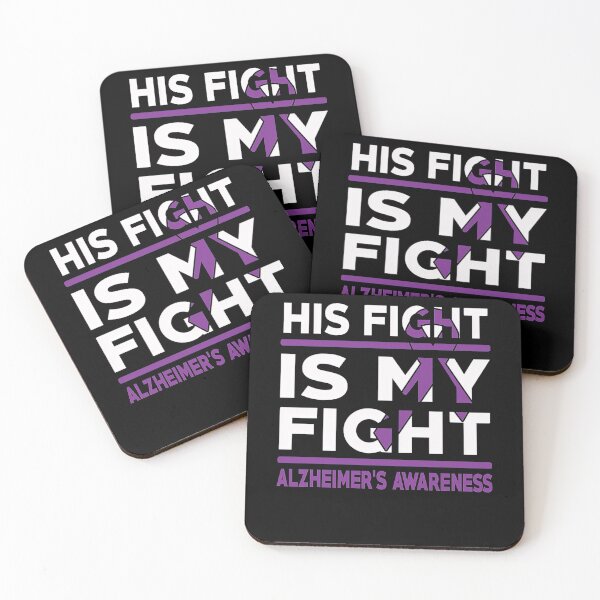Item preview, Alzheimer Awareness His Fight Is My Fight Alzheimer's Awareness designed and sold by heckforddewey.