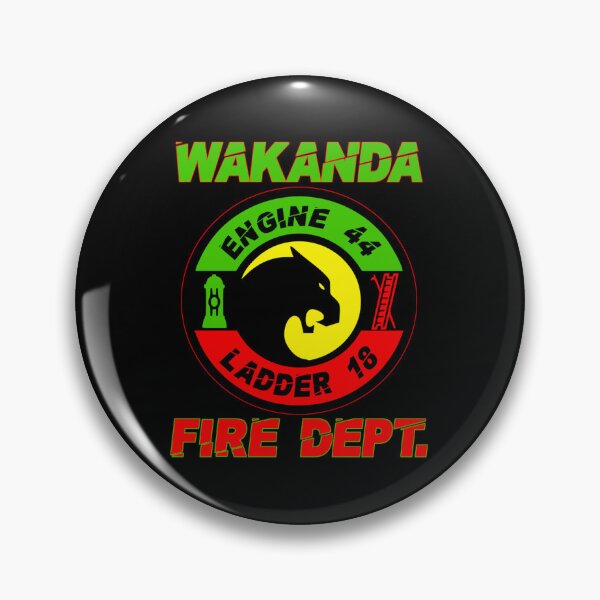 Item preview, Wakanda Fire Department   Engine 44  Ladder 18  by JaySinMyers   designed and sold by alsarosShop.