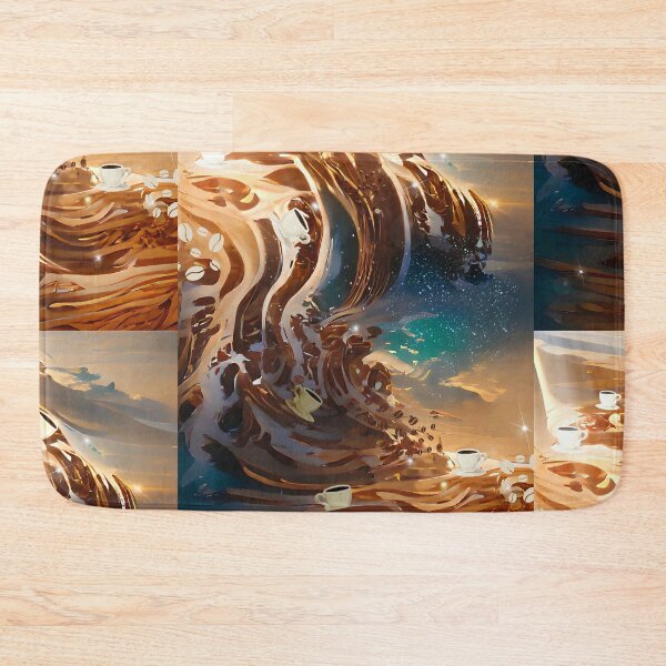 Item preview, The Coffee Starry Teal ocean| starry night designed and sold by PsychicLove.