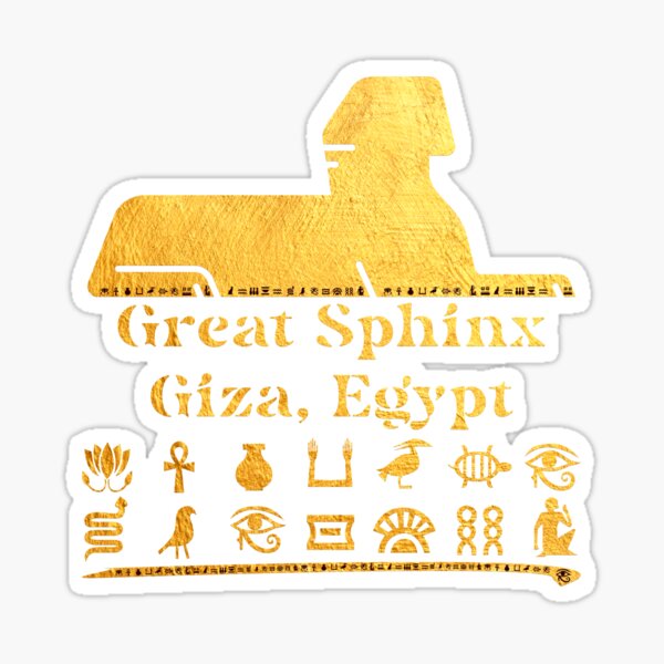 Artikel-Vorschau von Große Sphinx in Gizeh: Altes Ägypten, designt und verkauft von DaVinciFeather.