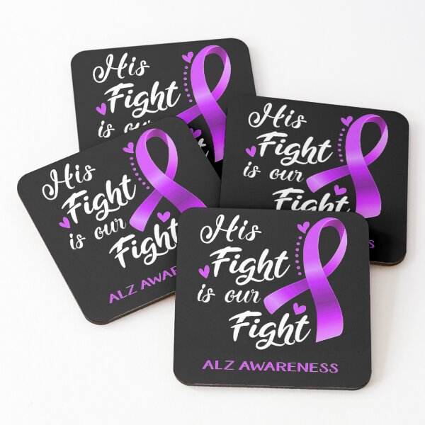 Item preview, Alzheimer Awareness His Fight is Our Fight ALZ Awareness Support ALZ Warrior Gifts designed and sold by heckforddewey.