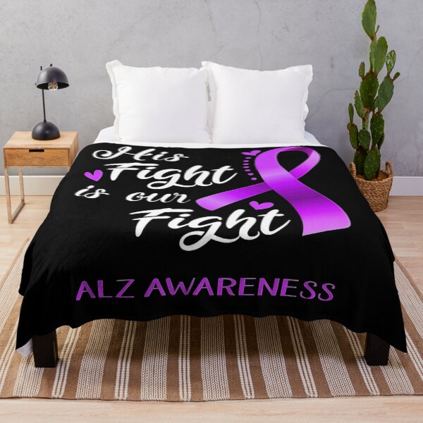 Item preview, Alzheimer Awareness His Fight is Our Fight ALZ Awareness Support ALZ Warrior Gifts designed and sold by heckforddewey.
